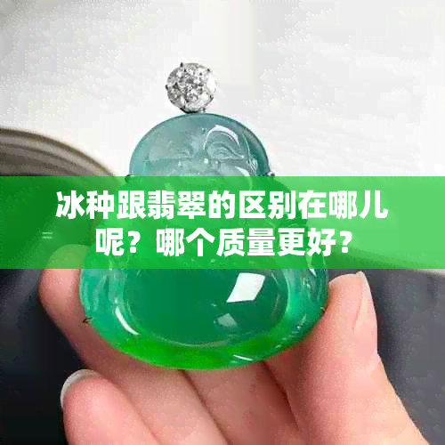 冰种跟翡翠的区别在哪儿呢？哪个质量更好？