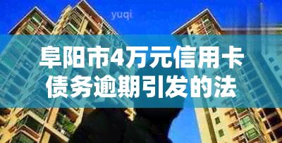 阜阳市4万元信用卡债务逾期引发的法律诉讼探讨