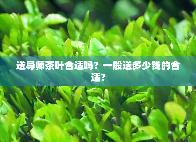 送导师茶叶合适吗？一般送多少钱的合适？