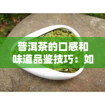 普洱茶的口感和味道品鉴技巧：如何真正领略普洱的魅力