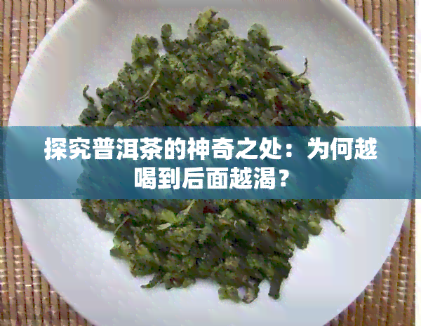 探究普洱茶的神奇之处：为何越喝到后面越渴？