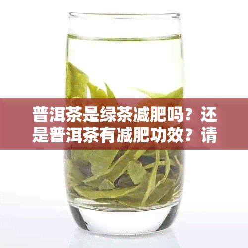 普洱茶是绿茶减肥吗？还是普洱茶有减肥功效？请给出您的建议，谢谢！