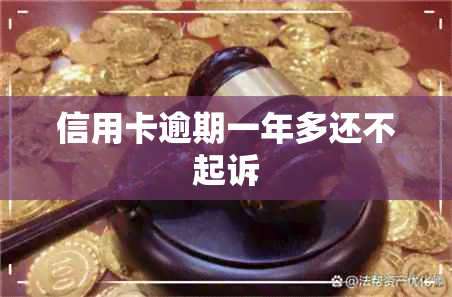 信用卡逾期一年多还不起诉