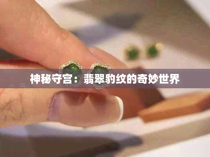 神秘守宫：翡翠豹纹的奇妙世界