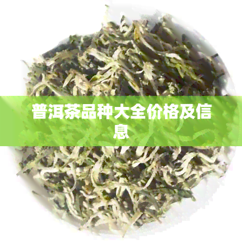 普洱茶品种大全价格及信息