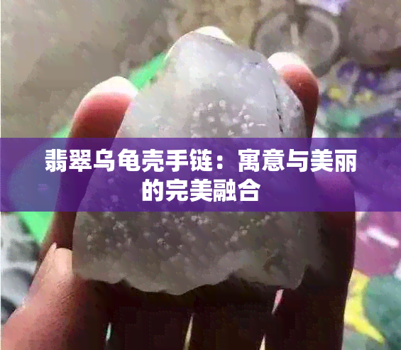 翡翠乌龟壳手链：寓意与美丽的完美融合