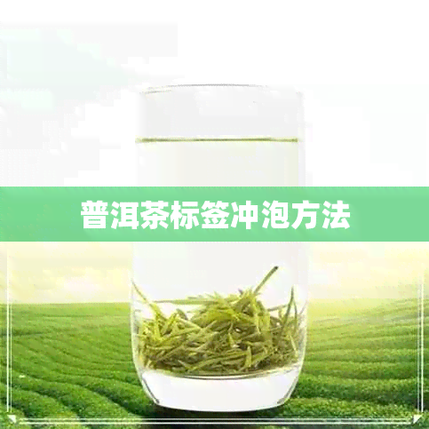 普洱茶标签冲泡方法