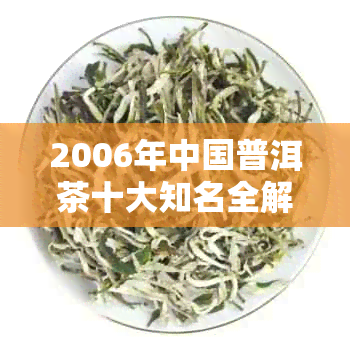 2006年中国普洱茶十大知名全解析：品质、历与市场地位一览无余