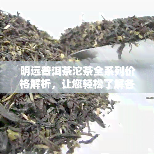 明远普洱茶沱茶全系列价格解析，让您轻松了解各类产品的定价与性价比