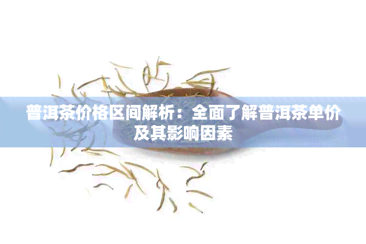 普洱茶价格区间解析：全面了解普洱茶单价及其影响因素