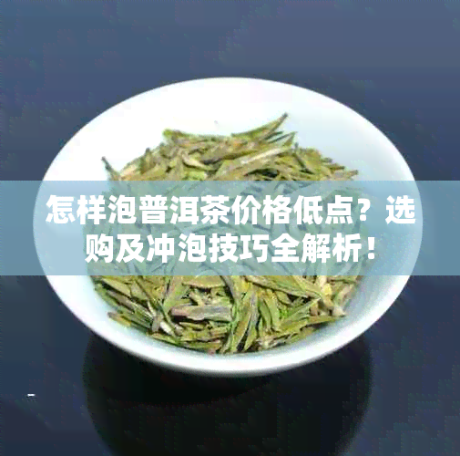 怎样泡普洱茶价格低点？选购及冲泡技巧全解析！