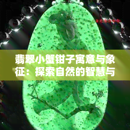 翡翠小蟹钳子寓意与象征：探索自然的智慧与力量