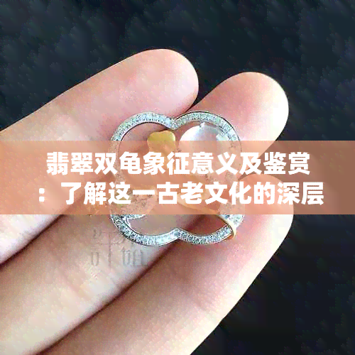 翡翠双龟象征意义及鉴赏：了解这一古老文化的深层含义与美学价值