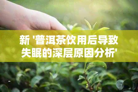 新 '普洱茶饮用后导致失眠的深层原因分析'