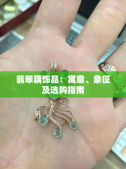 翡翠藕饰品：寓意、象征及选购指南