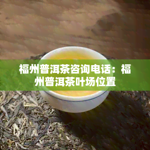 福州普洱茶咨询电话：福州普洱茶叶场位置