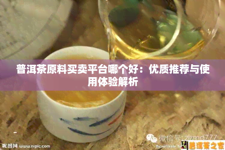 普洱茶原料买卖平台哪个好：优质推荐与使用体验解析