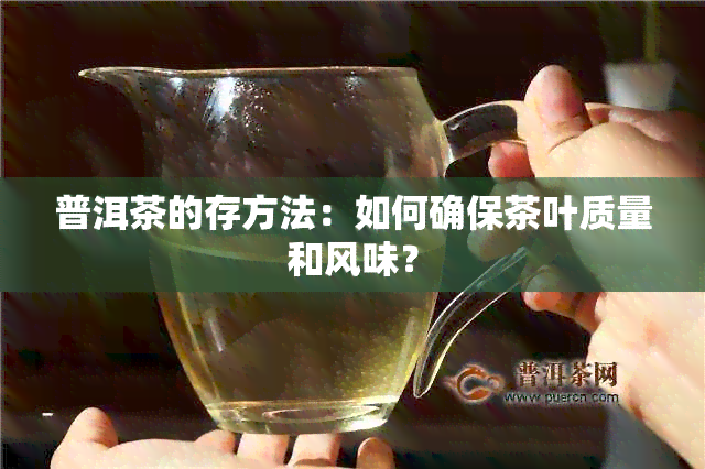 普洱茶的存方法：如何确保茶叶质量和风味？