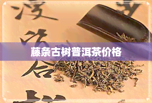 藤条古树普洱茶价格