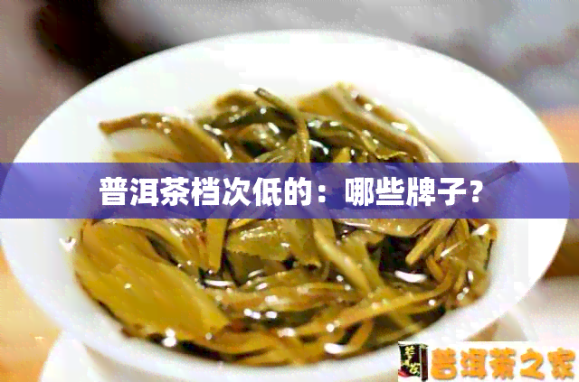 普洱茶档次低的：哪些牌子？