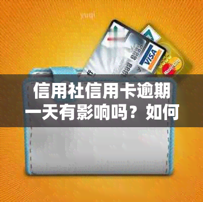 信用社信用卡逾期一天有影响吗？如何处理？