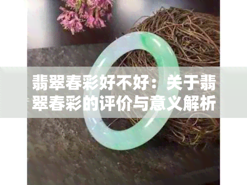 翡翠春彩好不好：关于翡翠春彩的评价与意义解析