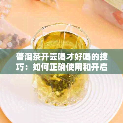 普洱茶开壶喝才好喝的技巧：如何正确使用和开启普洱茶。