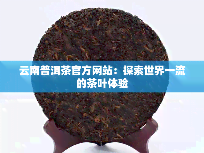 云南普洱茶官方网站：探索世界一流的茶叶体验