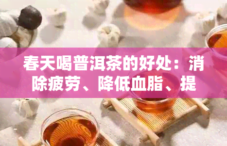 春天喝普洱茶的好处：消除疲劳、降低血脂、提神醒脑等。