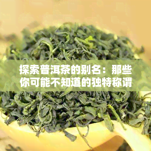 探索普洱茶的别名：那些你可能不知道的独特称谓