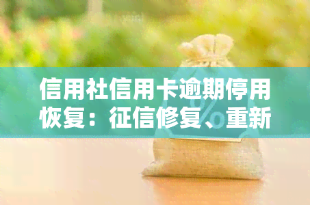 信用社信用卡逾期停用恢复：修复、重新开通及解决方法全解析