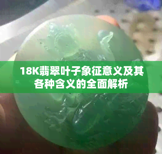 18K翡翠叶子象征意义及其各种含义的全面解析