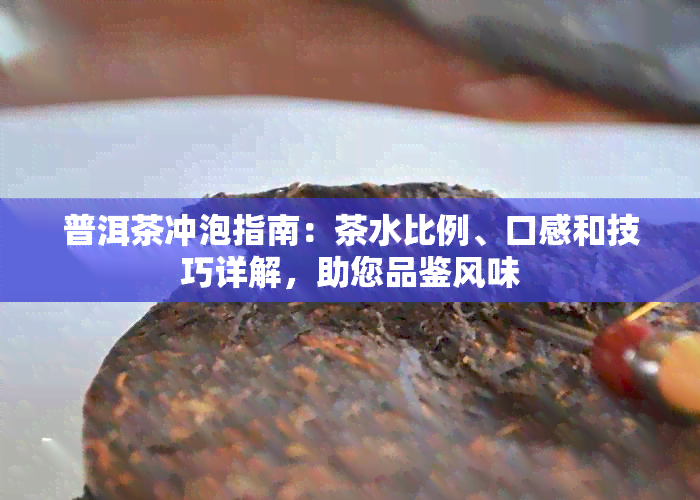 普洱茶冲泡指南：茶水比例、口感和技巧详解，助您品鉴风味