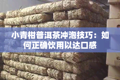 小青柑普洱茶冲泡技巧：如何正确饮用以达口感