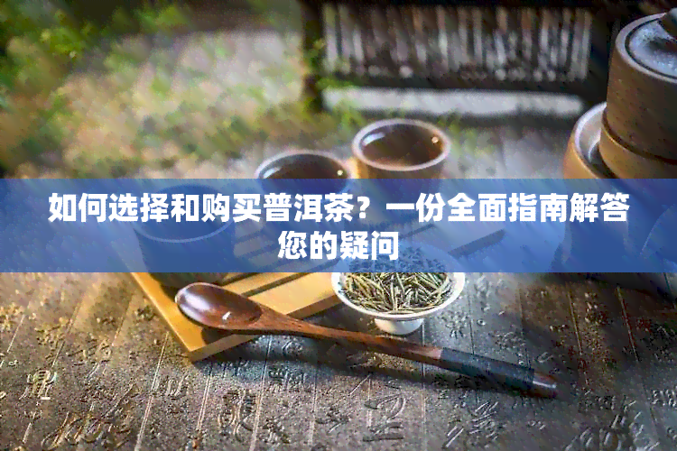 如何选择和购买普洱茶？一份全面指南解答您的疑问