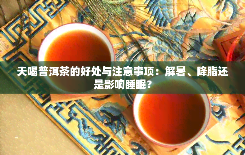 天喝普洱茶的好处与注意事项：解暑、降脂还是影响睡眠？