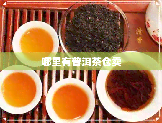 哪里有普洱茶仓卖