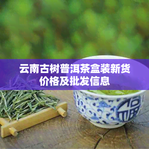 云南古树普洱茶盒装新货价格及批发信息