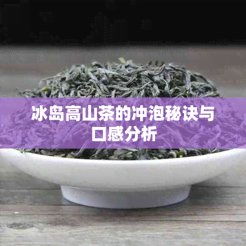 冰岛高山茶的冲泡秘诀与口感分析