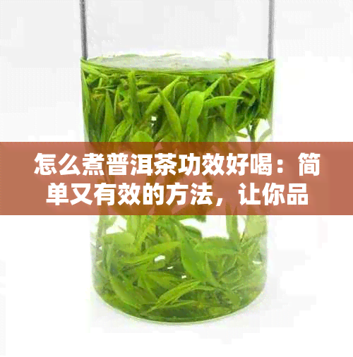 怎么煮普洱茶功效好喝：简单又有效的方法，让你品出它的精髓！