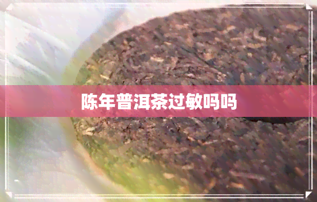 陈年普洱茶过敏吗吗