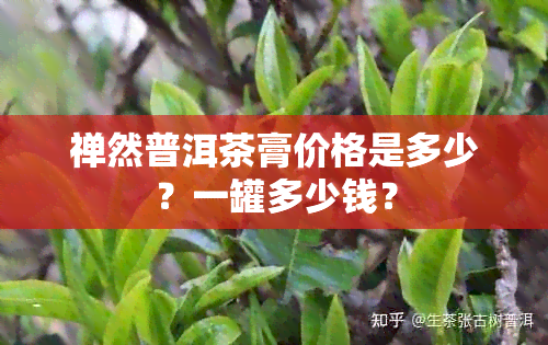 禅然普洱茶膏价格是多少？一罐多少钱？