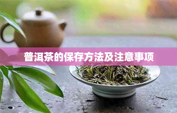 普洱茶的保存方法及注意事项