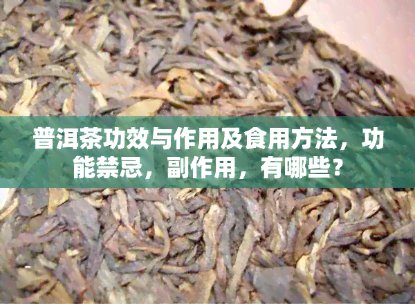 普洱茶功效与作用及食用方法，功能禁忌，副作用，有哪些？