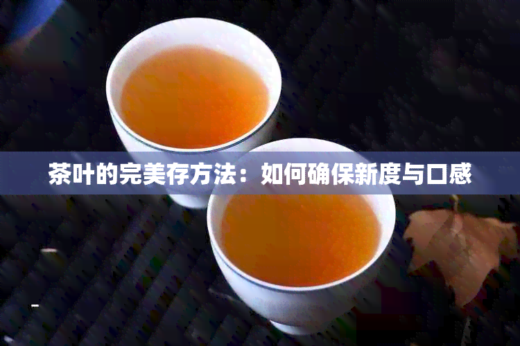 茶叶的完美存方法：如何确保新度与口感