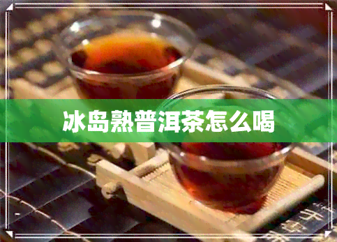 冰岛熟普洱茶怎么喝