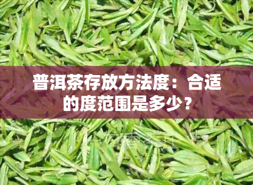 普洱茶存放方法度：合适的度范围是多少？