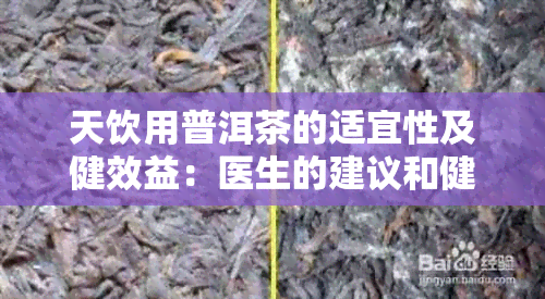 天饮用普洱茶的适宜性及健效益：医生的建议和健网的解析