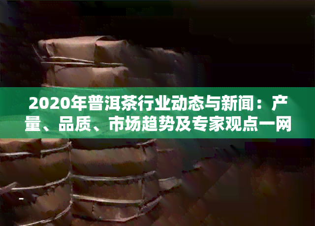 2020年普洱茶行业动态与新闻：产量、品质、市场趋势及专家观点一网打尽