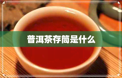 普洱茶存筒是什么